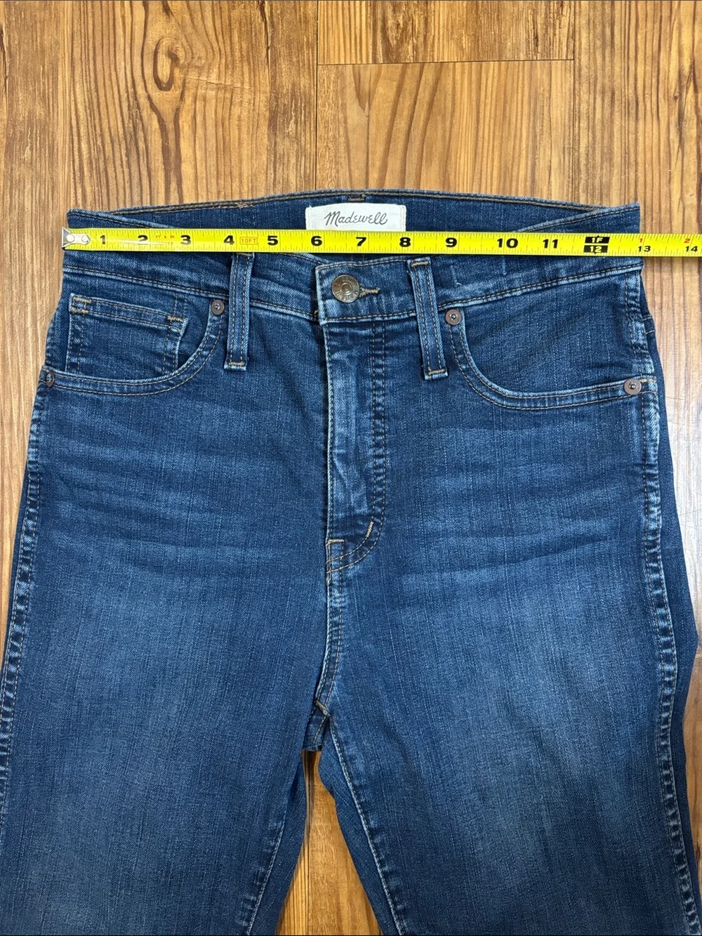 Madewell Dark Blue High-Rise Skinny Jeans